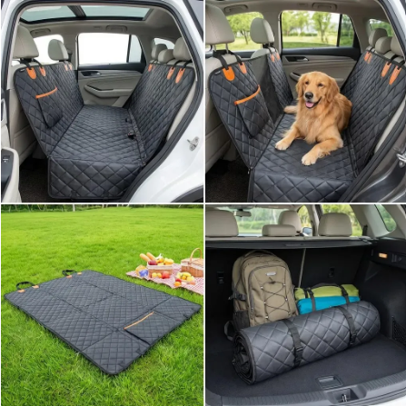 Waterproof Dog Car Hammock – Full Back Seat Protector
