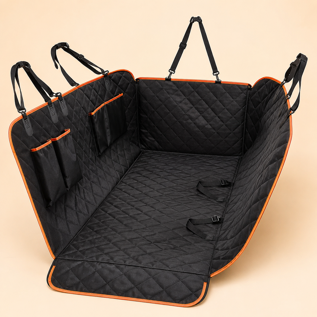 Waterproof Dog Car Hammock – Full Back Seat Protector