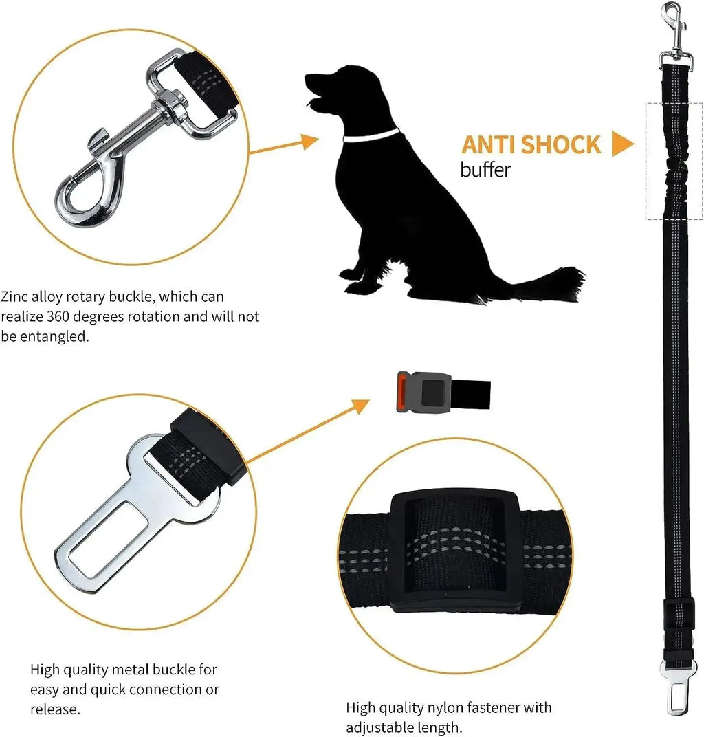 Reflective Dog Seat Belt