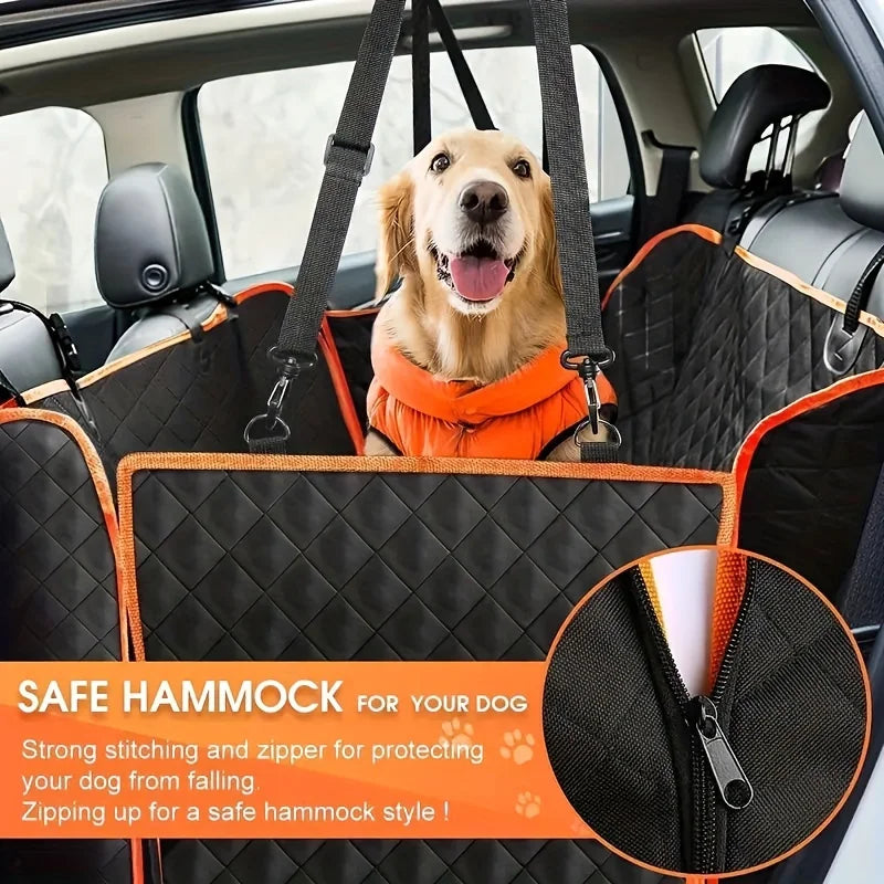 Waterproof Dog Car Hammock – Full Back Seat Protector