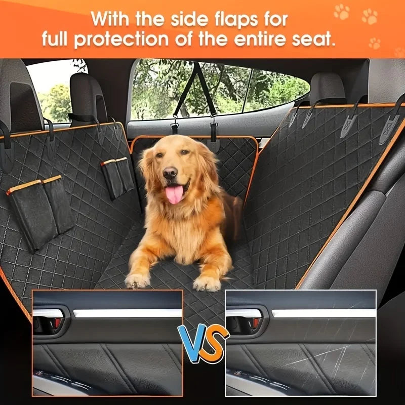 Waterproof Dog Car Hammock – Full Back Seat Protector